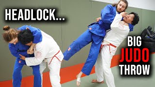 Massive Judo Throws from Common Street Fight Positions judo fighting mma [upl. by Ahsienauq340]