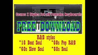 Yamaha Styles Free Download Genos 2 RampB for all keyboards converted [upl. by Anertak]