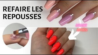 Le REMPLISSAGE des ongles en gel après repousses  Refaire ses ongles en gel avec CAPSULES [upl. by Nyrem]