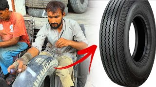 Restoration of Old Tires at Local Tyre Repair Shops [upl. by Naivaj723]