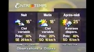 The Weather Network and Météo Média  July 22nd 1996 [upl. by Lind47]