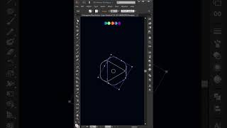 Polygon Shape Logo Design in Adobe Illustrator CC 2025 shorts subscribe [upl. by Eceinhoj]