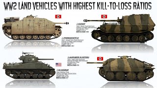 The 7 WWII Land Vehicles with Highest KilltoLoss Ratios [upl. by Pelagias605]