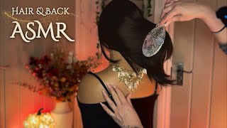 ASMR Whispered Hair amp Back Pampering with Hair Brushing Parting Tapping amp Gold Shell Necklace [upl. by Wrdna]