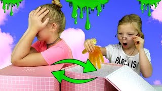 Mystery Box Of SLIME GLOVES Switch Up Challenge [upl. by Crespo]