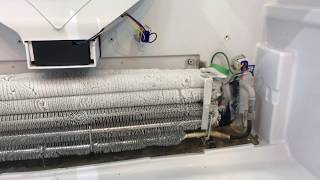 GE frenchdoor refigerator not cooling  How to replace evaporator fan [upl. by Hsiwhem]