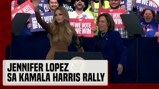 Jennifer Lopez appears at Kamala Harris rally in Las Vegas [upl. by Glavin]