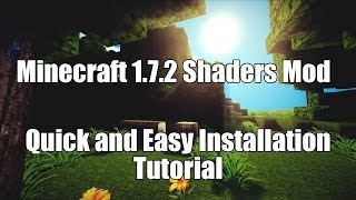 Minecraft 172174 Shaders Mod Installation Tutorial  Quick and Easy  Download Links [upl. by Ilise]