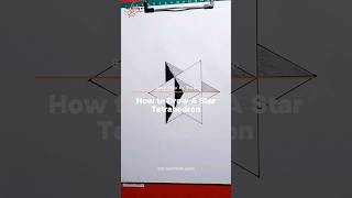 How To Draw A Star Tetrahedron  Easy Step By Step Drawing Geometric Arts howtodraw easydrawing [upl. by Aicertap126]