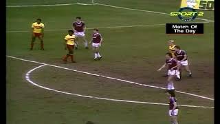 46 Watford v West Ham United 19 April 1986 [upl. by Redienhcs971]