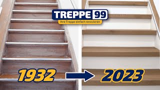 Renovierung einer 91 Jahre alten Treppe mit dem Treppe99System [upl. by Wiles]