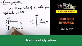 Class 11 Physics  Rigid Body Dynamics  12 Radius of Gyration  For JEE amp NEET [upl. by Fullerton]