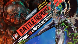 NEW CODEX Necrons vs Adeptus Mechanicus  Warhammer 40K Battle Report [upl. by Ainaj]