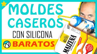 🥇 Cómo hacer MOLDES DE SILICONA CASEROS 💰 BARATOS 💰 Para Resina  con Silicon de sellar y Maizena [upl. by Ztirf]