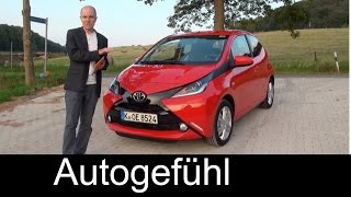 Allnew Toyota Aygo 2015 test drive review with Peugeot 108 Citroen C1 reference  Autogefühl [upl. by Cynarra811]