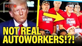 Trump Campaign FAKE AUDIENCE in Detroit EXPOSED [upl. by Kablesh]