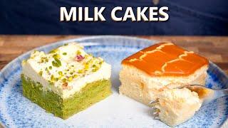 I Just Made INCREDIBLE Turkish Milk Cakes Pistachio amp Caramel Flavours [upl. by Heid]