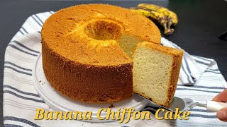 Make the best Banana Chiffon Cake and use your overripe bananas🍌 [upl. by Aikemot]