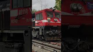 Most Beautiful Freshly Repainted and Unique Liveried Locomotive 40110​ TKD WDP4D With12456 Bkn Dee [upl. by Esli]