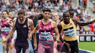 Emmaneul Wanyonyi vs Marco Arop vs Djamel Sedjati men’s 800m silesia diamond league 2024 [upl. by Acsot]