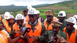 Barrage hydroélectrique de Sambagalou visite de chantier du ministre Cheikh Tidiane DIÉYE [upl. by Lishe300]