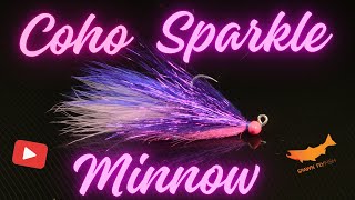 Coho Sparkle Minnow Fly Tying Tutorial [upl. by Retsub]