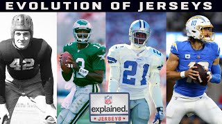 Evolution of NFL Jerseys  NFL Explained [upl. by Tammi]