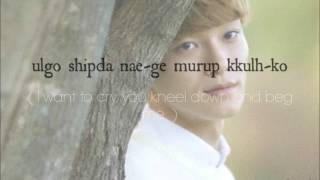 130808 Chen  I Miss You 보고싶다 lyrics video RomanizationEngsub [upl. by Lodge107]