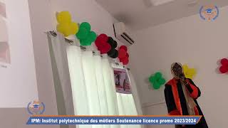 Institut polytechnique des métiers Soutenance licence promo 2023 [upl. by Nytsirk595]