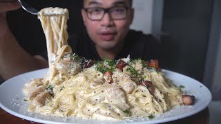 CREAMY CHICKEN ALFREDO PASTA Recipe [upl. by Dianne369]