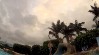 Coffs Harbour Surf Skate Jumping Pillow Pool [upl. by Stauder]