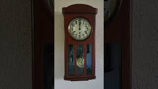 Antique Lenzkirch Westminster chime wall clock [upl. by Ettelrats104]