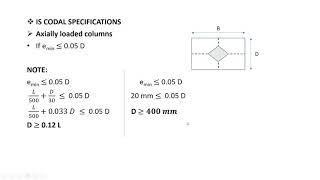 Design of columns part 2  IS Codal Specifications IS 4562000 [upl. by Brill]