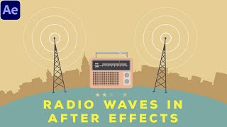 Radio Waves Animation  After Effects Tutorial [upl. by Bonnee]