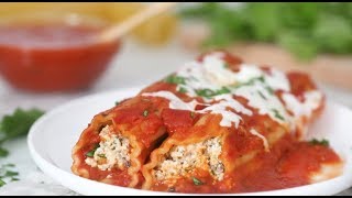 No Boil Baked Beef and Cheese Manicotti [upl. by Enneillij]