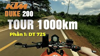 VLOG 1000km  KTM DUKE 200  MOTO VLOG [upl. by Aydidey527]