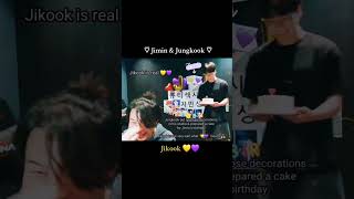 Jikook is real 💛💜 jimin jungkook jikook minkook [upl. by Zealand]