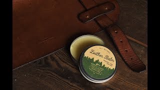 Leather Balm application Craft and Lore [upl. by Edas]