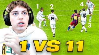 CUANDO UN FUTBOLISTA HUMILLA A TODO UN EQUIPO 1 VS 11  FUTBOL 2024 [upl. by Sher]