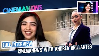 CinemaNews FULL INTERVIEW with AndreaBrillantes [upl. by Eked828]