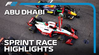 F2 Sprint Race Highlights  2023 Abu Dhabi Grand Prix [upl. by Esir]