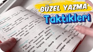 Güzel Yazı Yazma Taktikleri  Notların İnci Gibi Görünecek ✍🏼 ✨ [upl. by Nancy500]