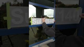 Window Vinyl 62 signs oddlysatisfying satisfying shorts vinylinstallation [upl. by Trilbie]