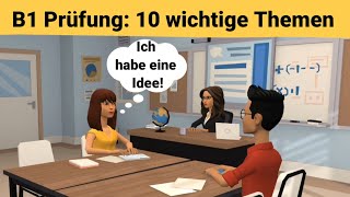 Mündliche Prüfung deutsch B1  Gemeinsam etwas planenDialog  10 wichtige Themen  sprechen Teil 3 [upl. by Oiramd]