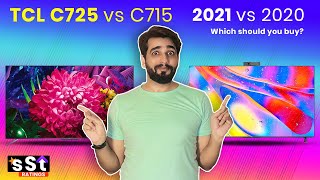 TCL C715 vs C725 Smart TV 4K  Which QLED TV should you buy [upl. by Mauceri]