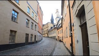 Walking From Medborgarplatsen To Mariatorget In Stockholm Sweden [upl. by Ymij499]