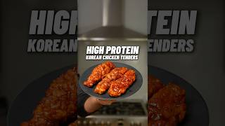 The CRISPIEST High Protein Korean Chicken Tenders 🔥🍗 60g of protein in 3 tenders 💪🏽 [upl. by Zrike]