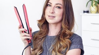 Curl Hair with a Straightener  5 TIPS  ghd Platinum Styler [upl. by Abih]