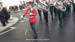 Ballyreagh Silver Band  Remembrance Day Parade In Enniskillen 2024  4K [upl. by Cline]