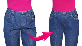 How to remove baggy in the groin of the trousersjeans to fit you perfectly [upl. by Bogie520]